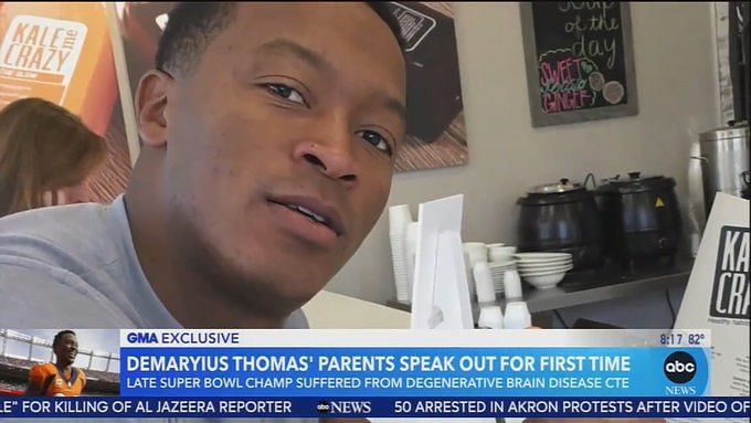 Parents of late NFL star Demaryius Thomas reveal he suffered CTE Stage 2 -  Good Morning America