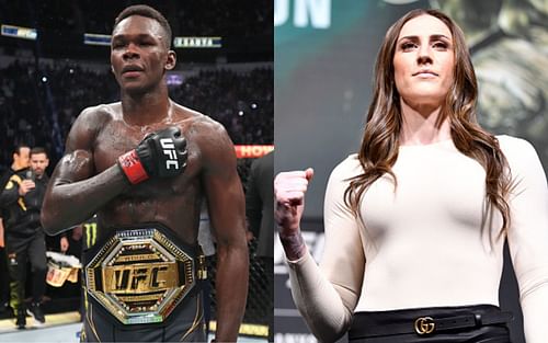 Israel Adesanya (L) and Megan Anderson (R) [Images via Getty]