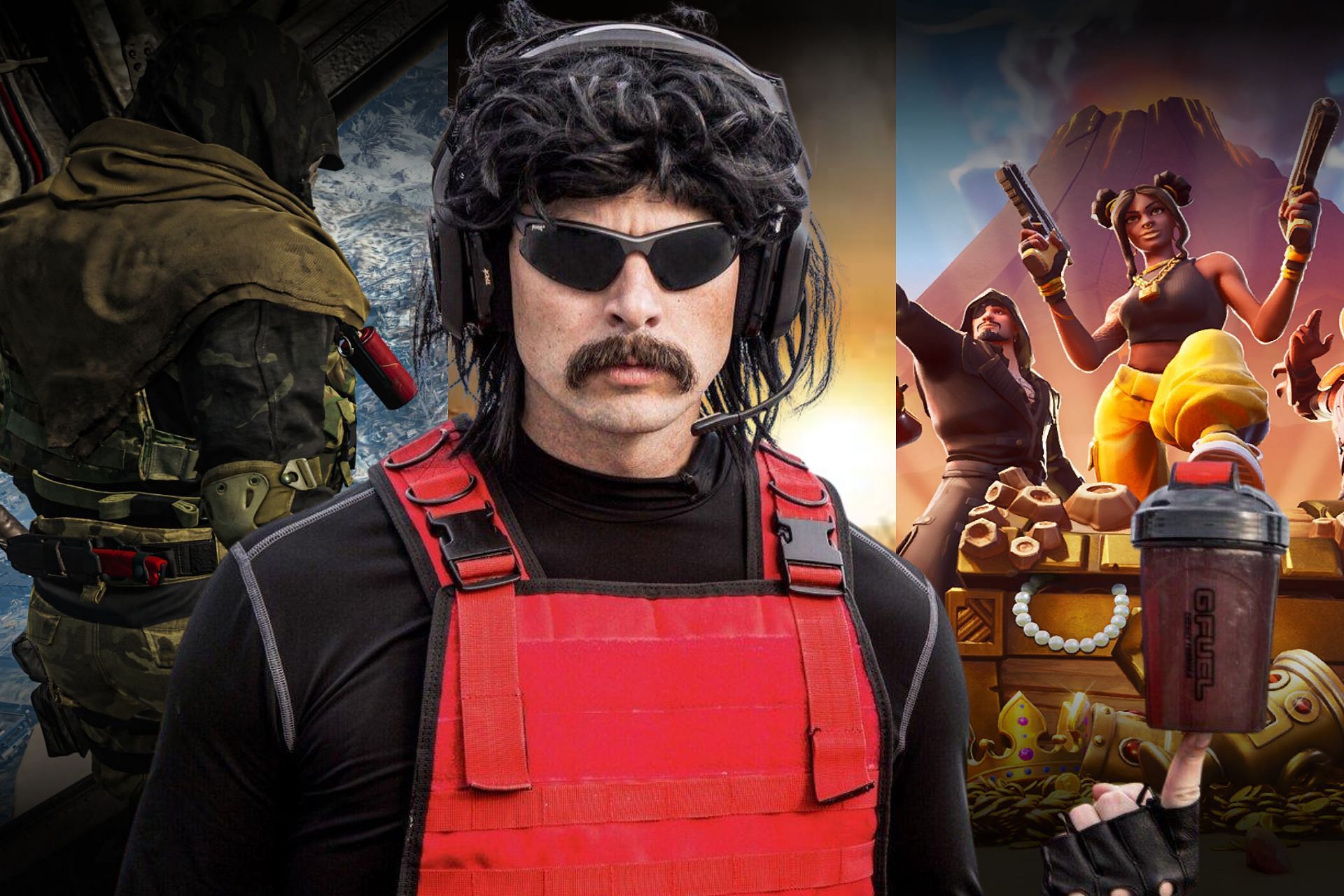 Dr DisRespect rants over stagnancy in FPS games (Image via Sportskeeda)