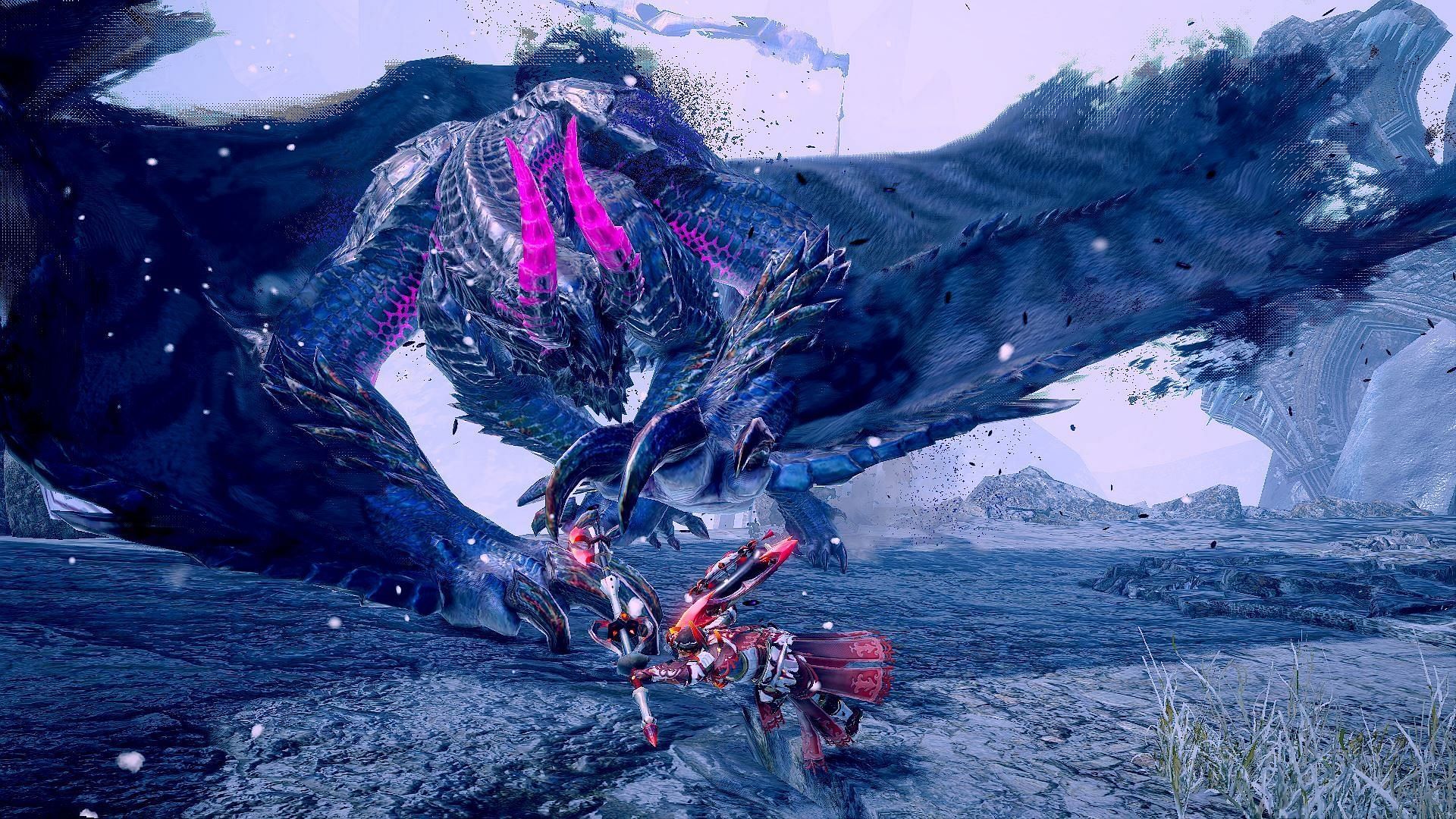 A player fighting the Gore Magala in Monster Hunter Rise: Sunbreak (Image via Capcom)