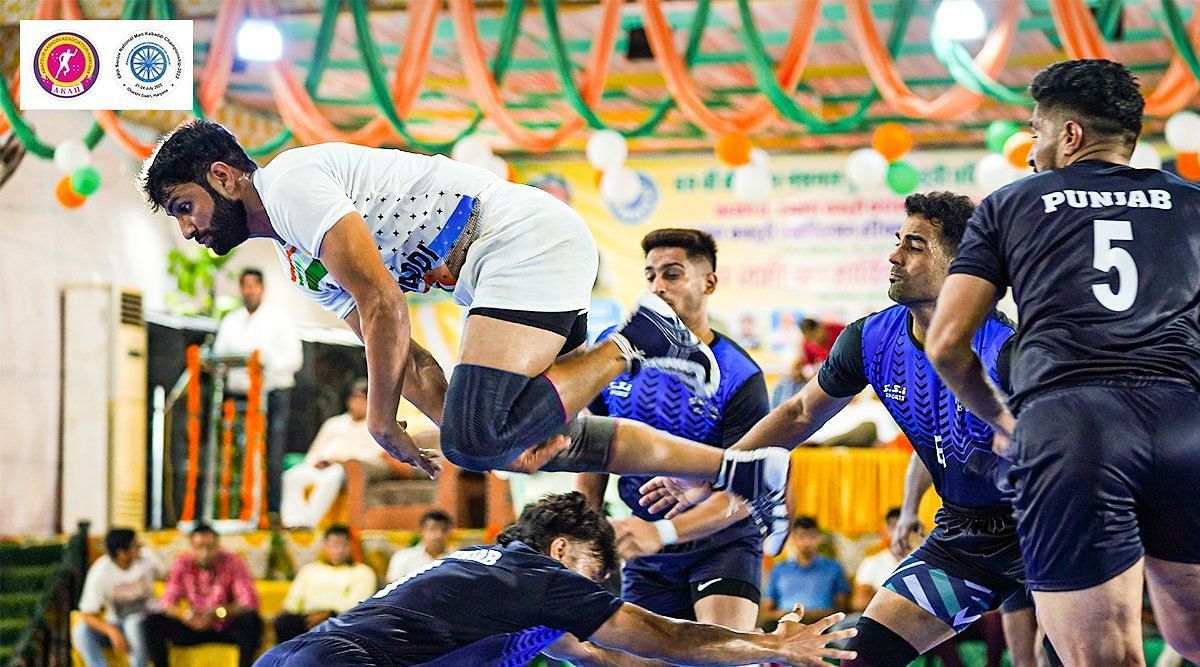 A pic from Day 1 of the 69th Men&#039;s Senior National Kabaddi Championships 2022 - PC: Pro Kabaddi Twitter