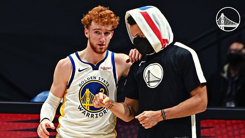 Steph Curry and Nico Mannion discuss the game