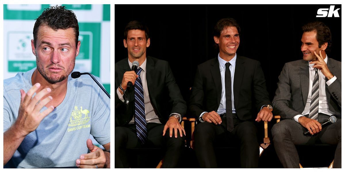 Lleyton Hewitt praised Djokovic, Nadal and Federer in his Hall of Fame induction speech.