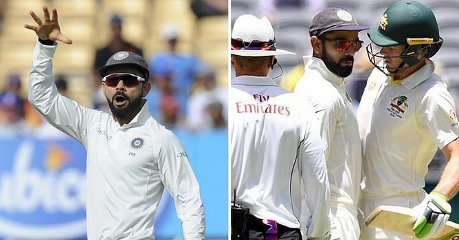 3 instances of Virat Kohli sledging batters in Test cricket