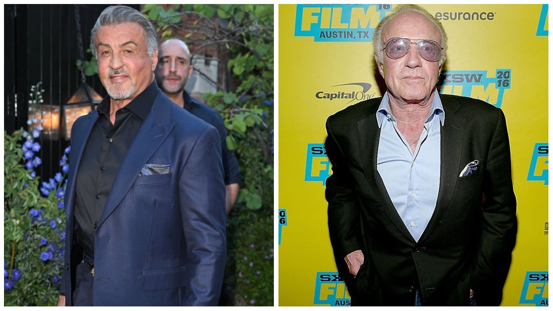 Sylvester Stallone paid tribute to James Caan on Instagram (Images via Karwai Tang and Gary Miller/Getty Images)