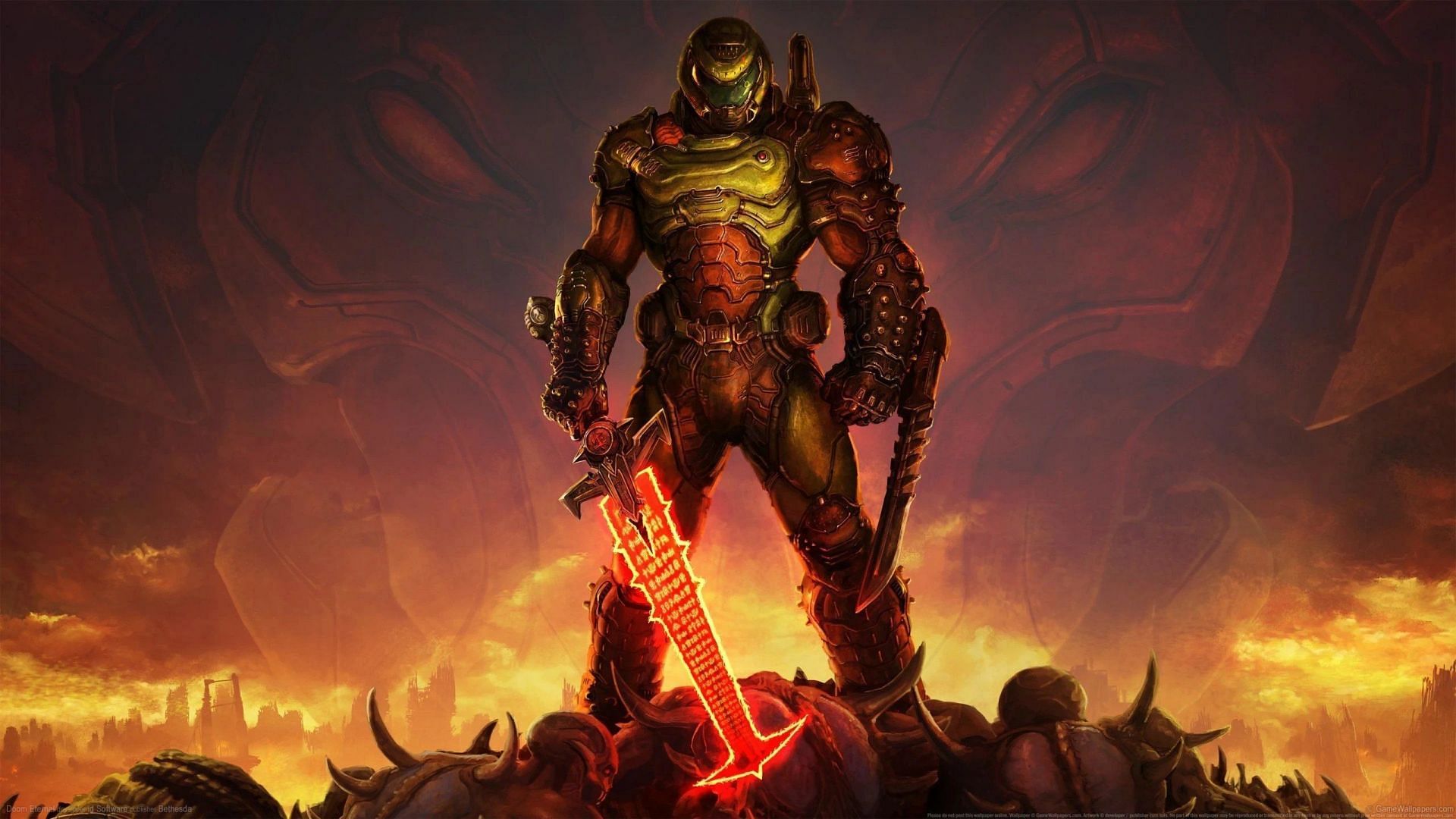 Doom Slayer will most likely come to Fortnite Battle Royale very soon (Image via id Software)