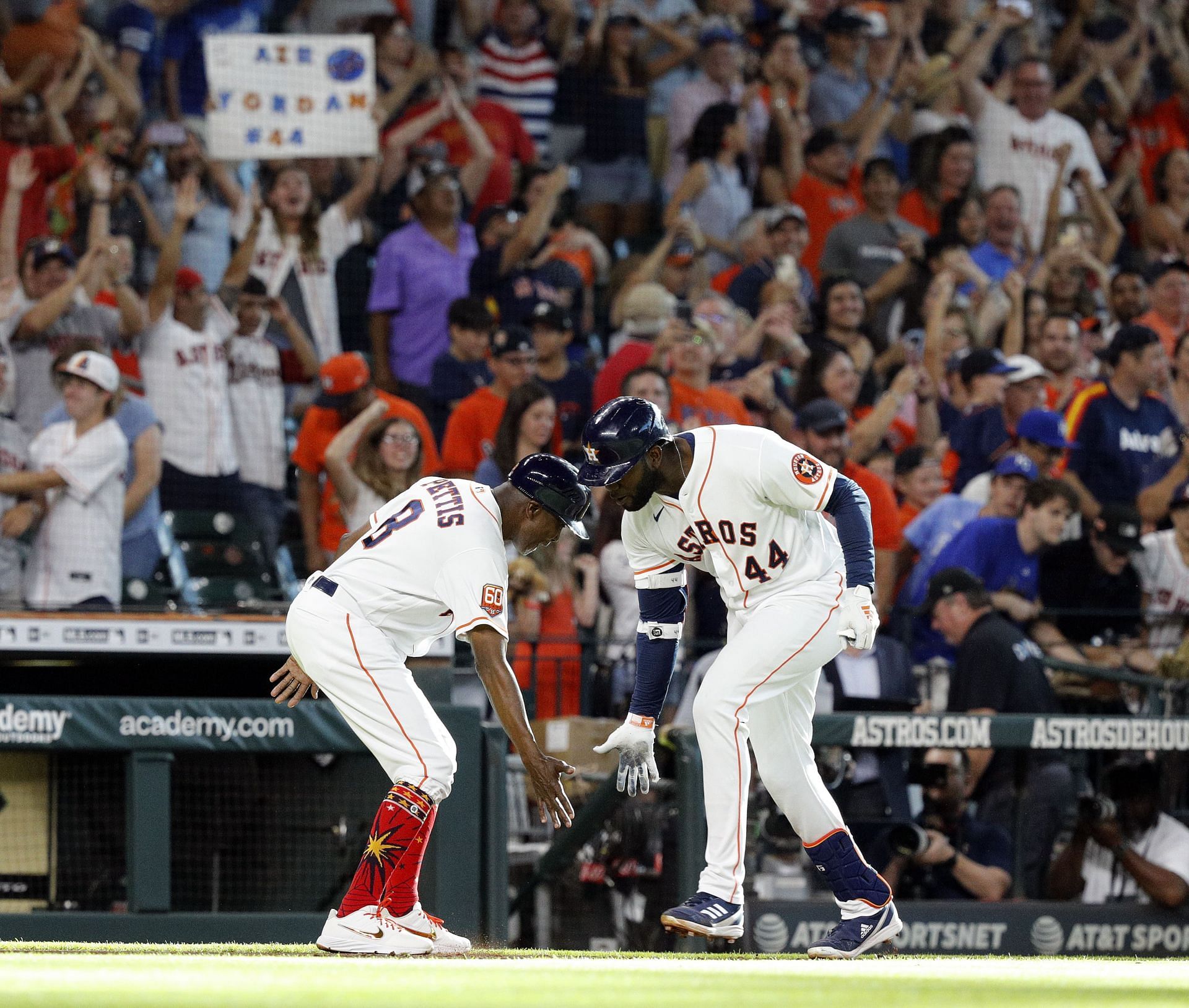 Yordan Alvarez hits a walk-off homer in the ninth, Kansas City Royals v Houston Astros.