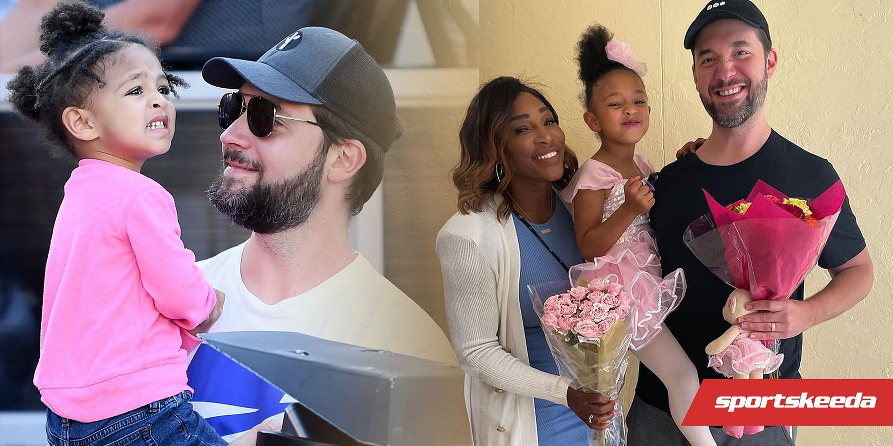 Olympia Ohanian goes for an outing with dad Alexis Ohanian.