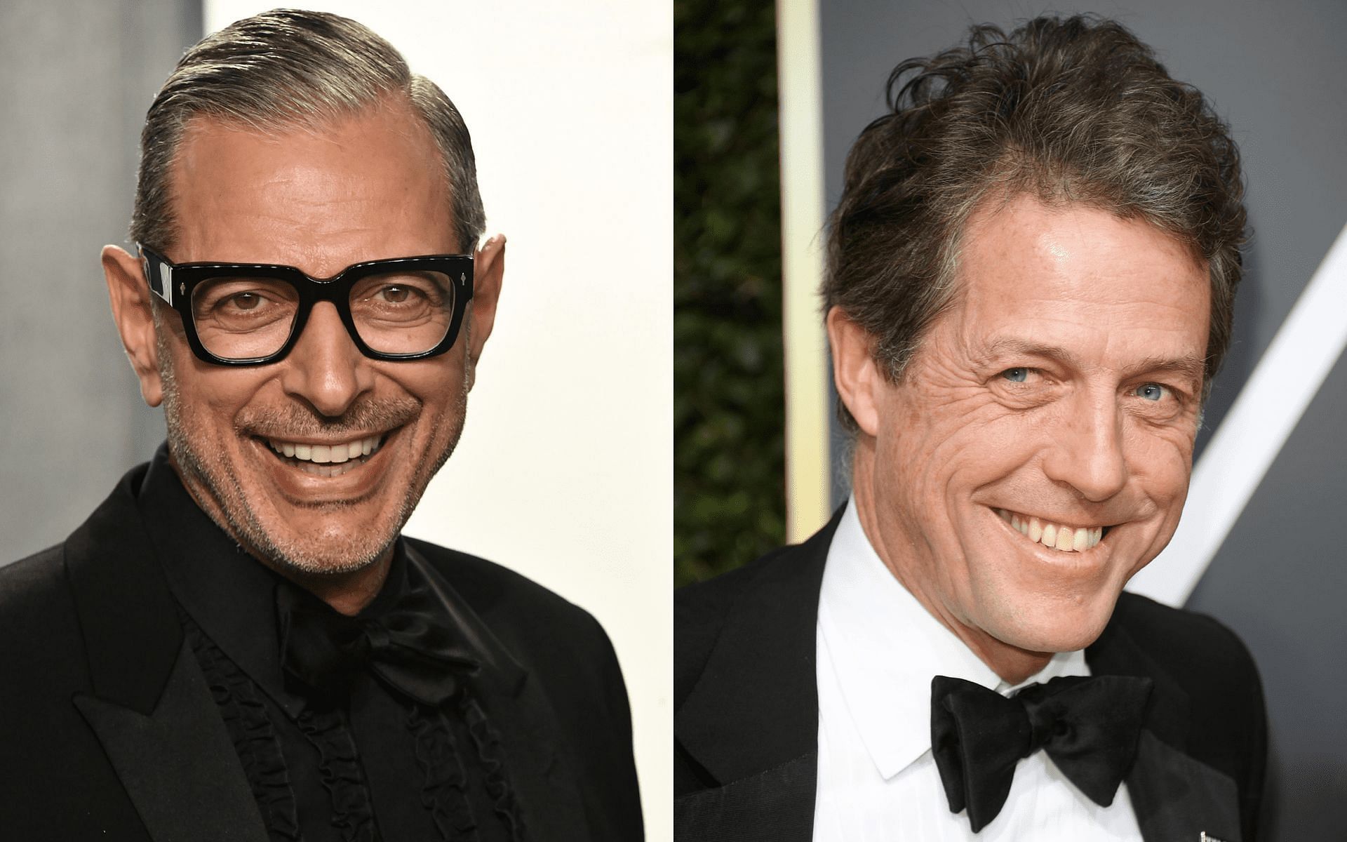 Jeff Goldblum and Hugh Grant (Images via Getty Images)