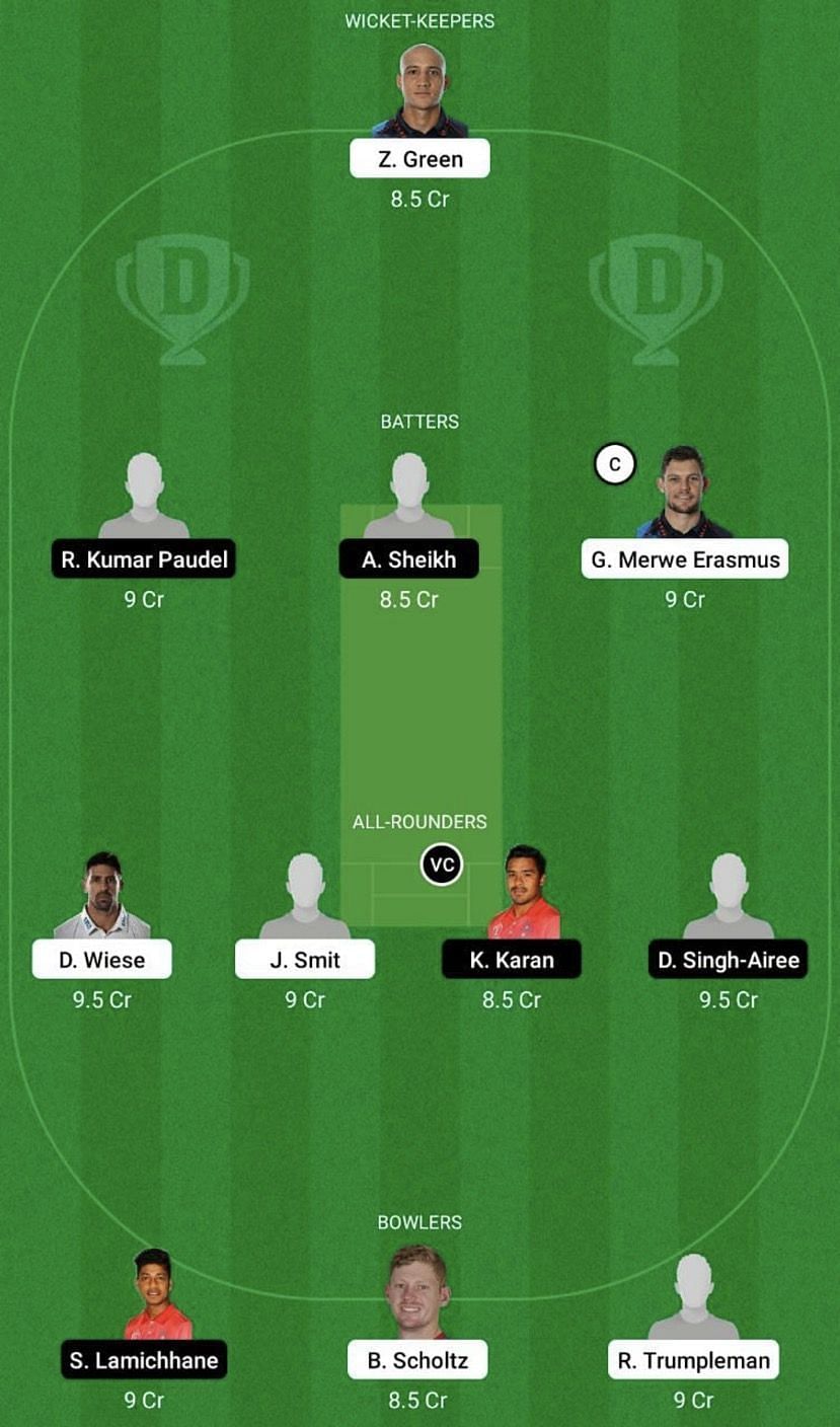 NAM vs NEP Dream11 Fantasy Tip #1