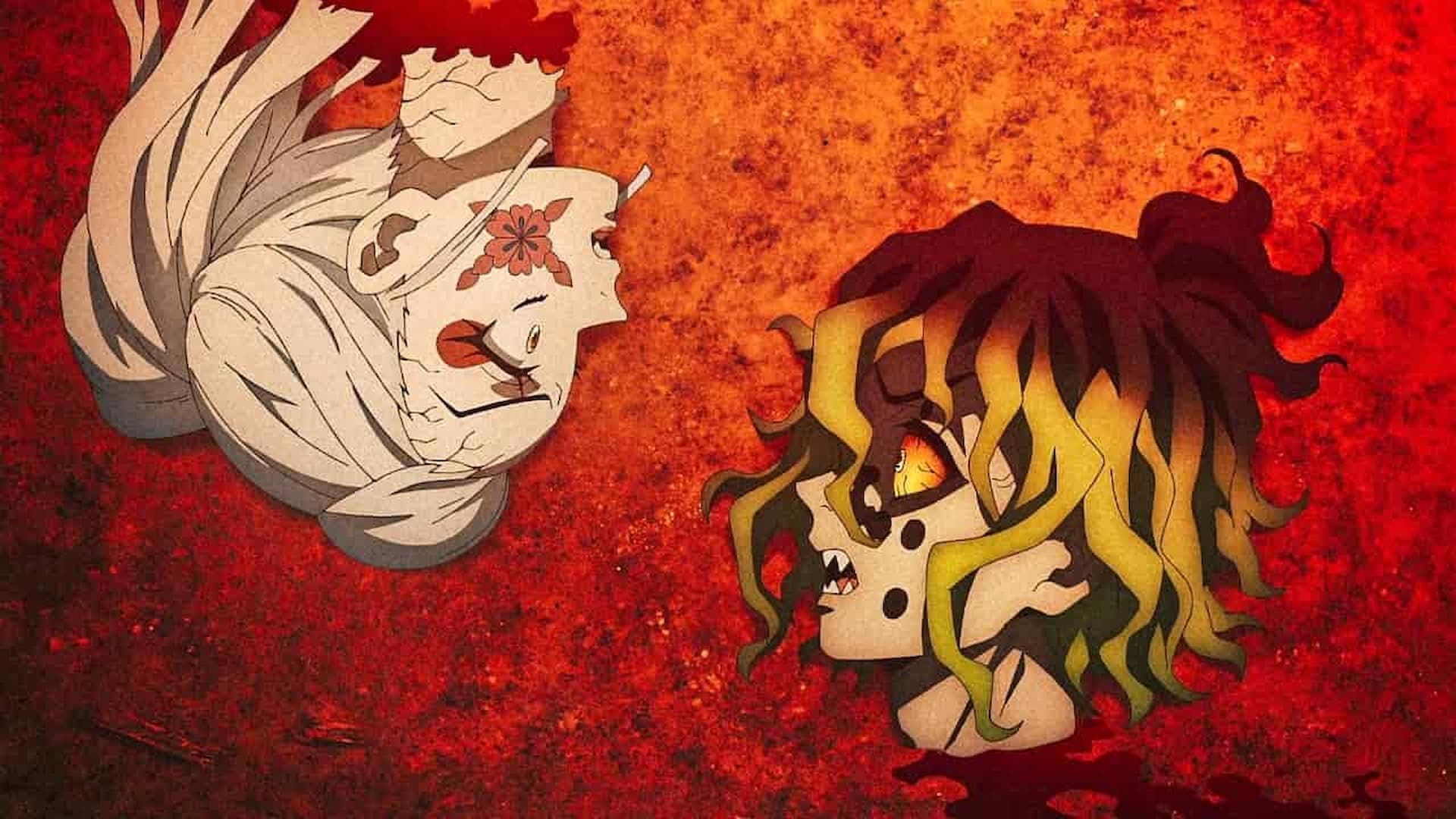 Daki and Gyutaro were two prominent demons in Demon Slayer (Image via Viz Media)