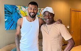 IND vs WI 2022: "Met this absolute legend for lunch" - Hardik Pandya catches up with Brian Lara ahead of 1st T20I vs West Indies