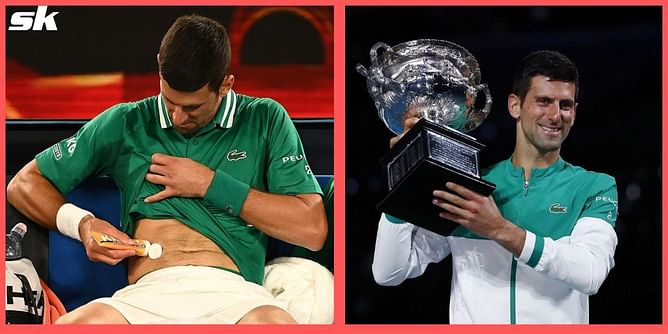 "I drank all the painkillers in the world and did every possible therapy and treatment" - Novak Djokovic on 2021 Australian Open injury