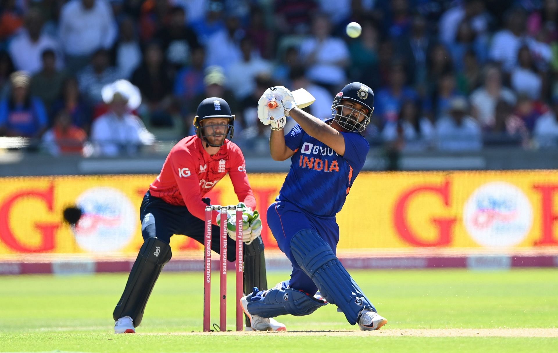 Rishabh Pant scored 26 runs off 15 balls in the second T20I against England