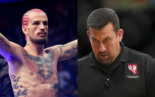 John McCarthy (R) believes that Sean O'Malley (L) shouldn't be owed half of the PPV points from UFC 280