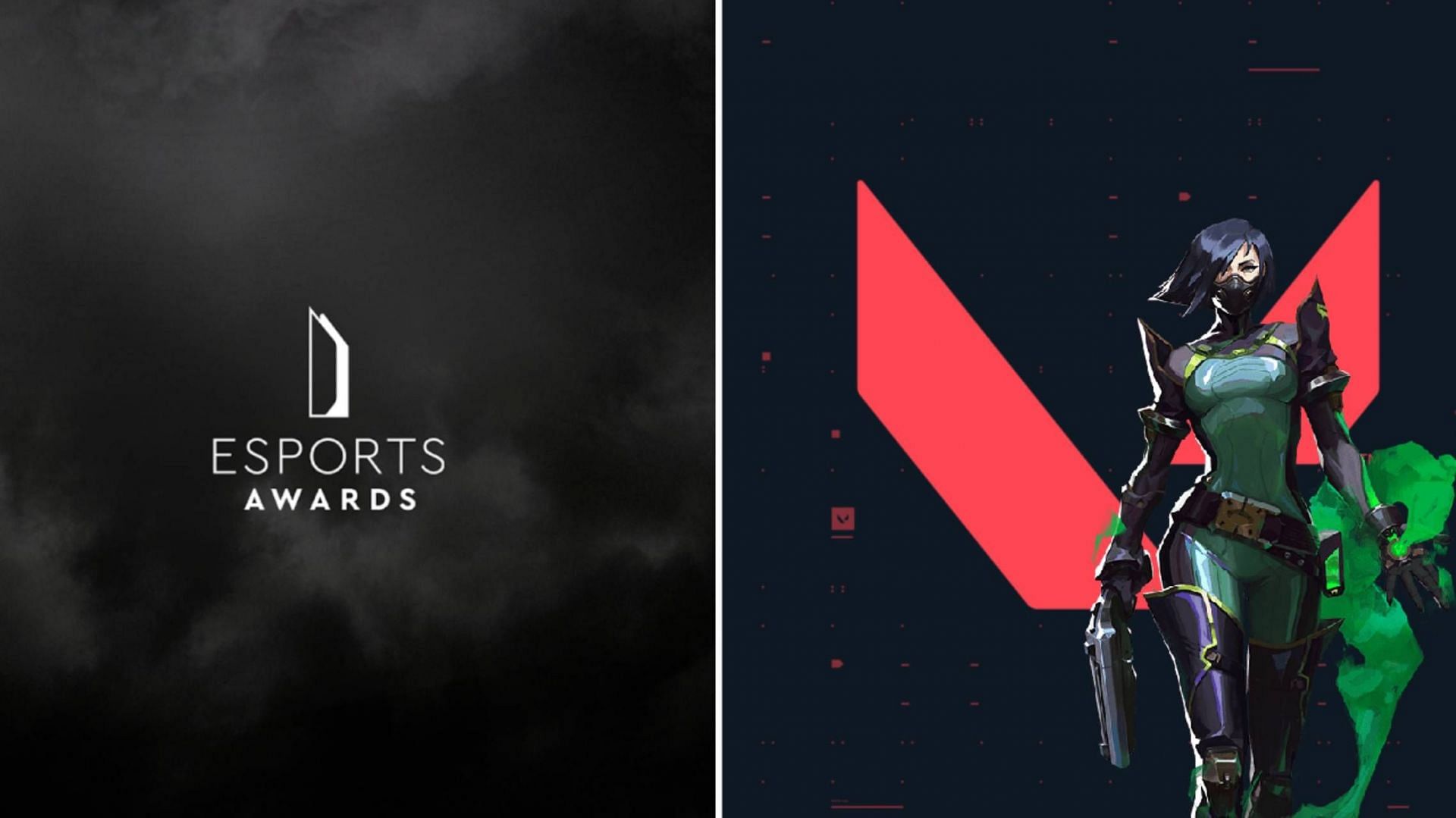 Valorant is in nominations for the &#039;Esports Game of the Year&#039; award (Image via Esports Awards and Riot Games)