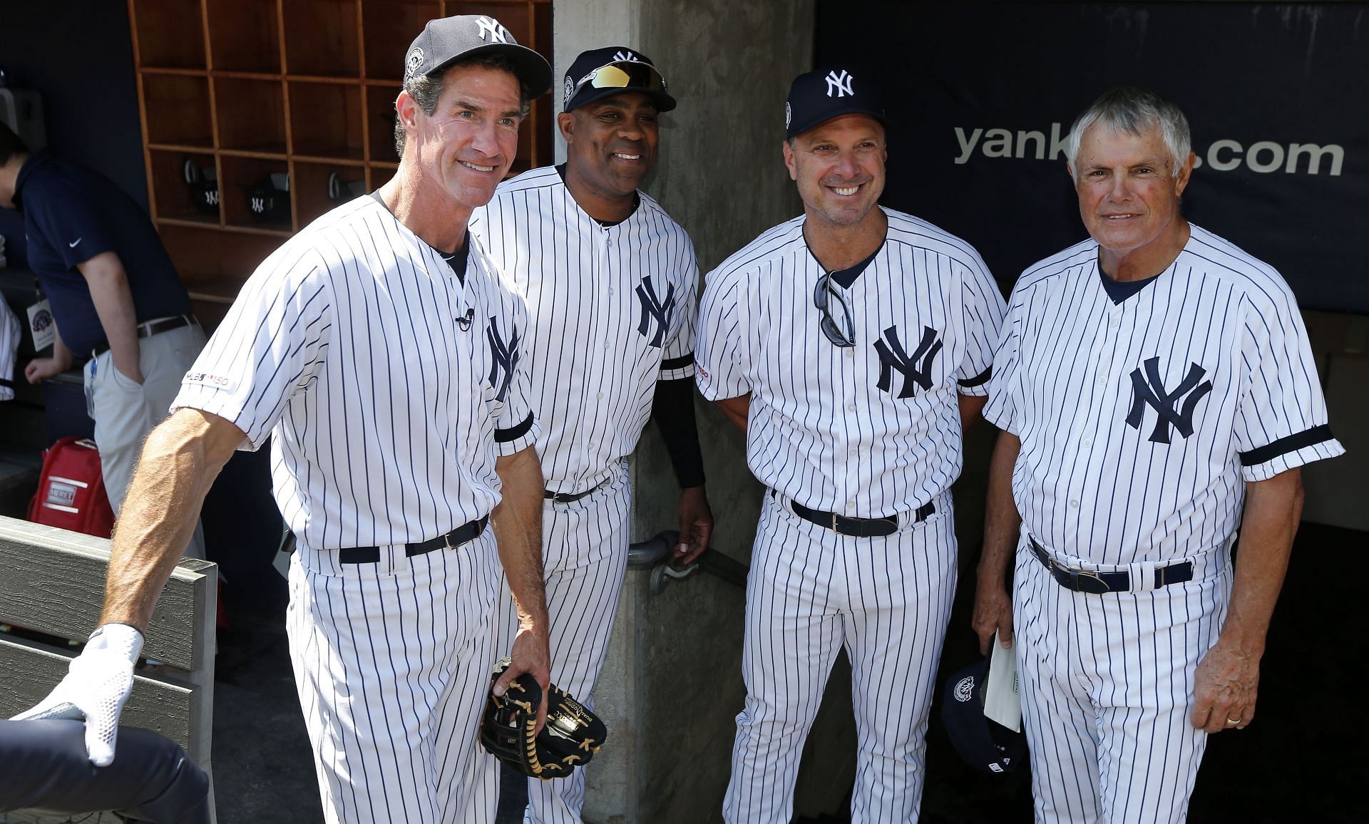 Former New York Yankees' Tino Martinez is seen during Yankees Old-Timers'  Day ceremony before a baseball game against the Milwaukee Brewers on  Saturday, Sept. 9, 2023, in New York. (AP Photo/Adam Hunger