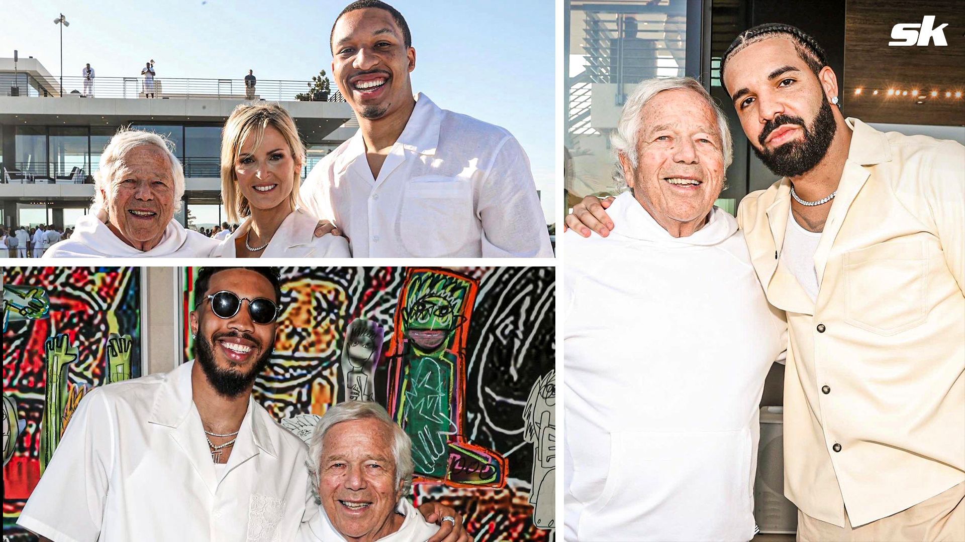 Tom Brady, Jayson Tatum, Robert Kraft spotted at Michael Rubin's