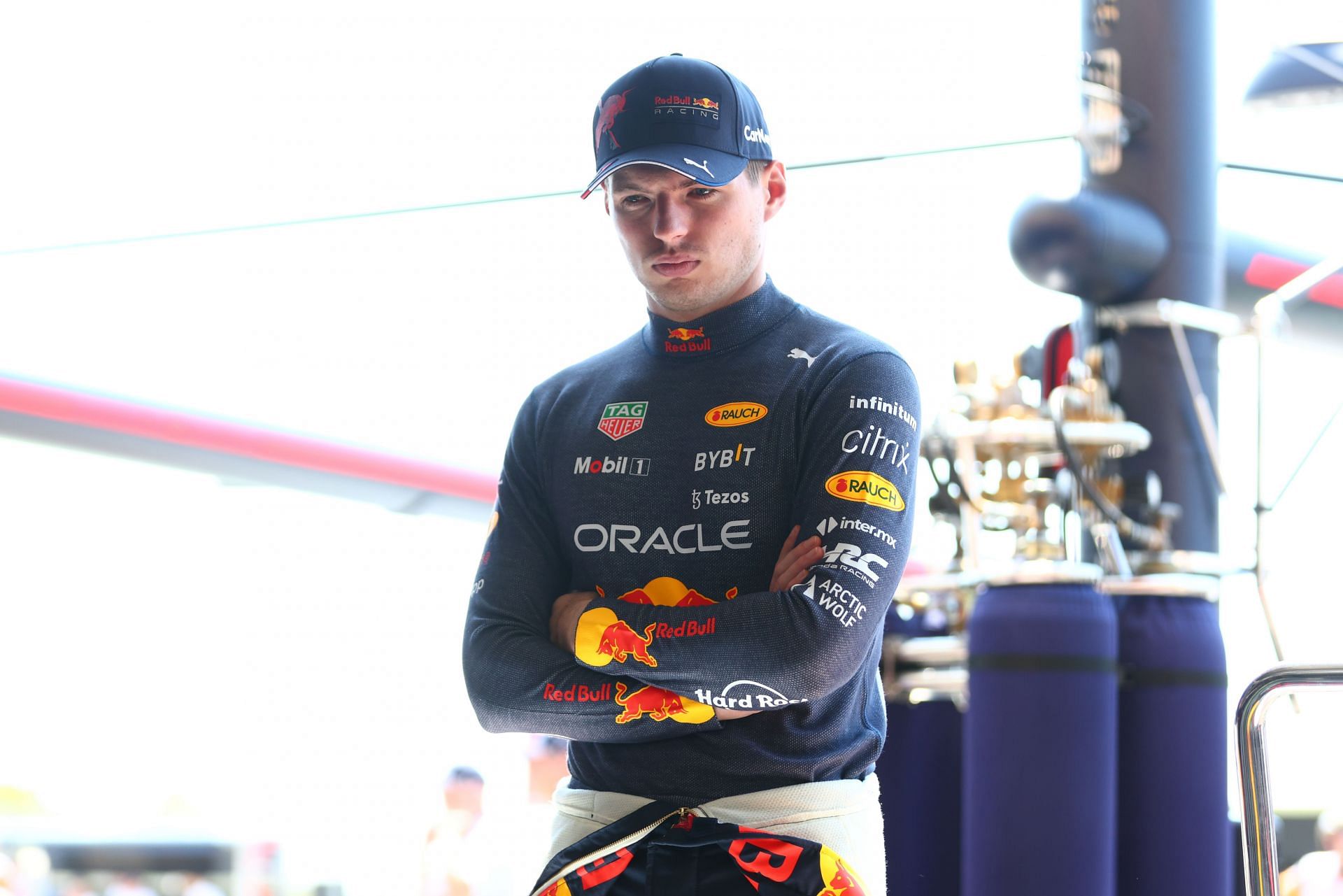 F1 Grand Prix of France - Practice - Max Verstappen prepares for FP1.