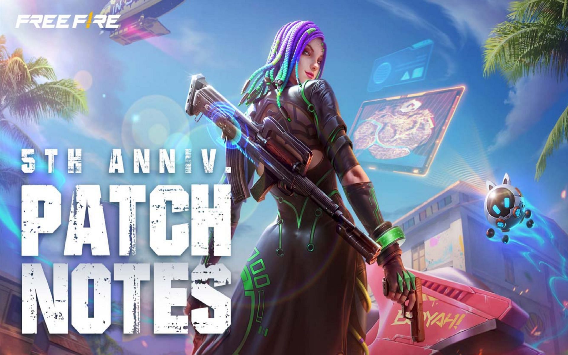 Free Fire OB35 update patch notes: 5th anniversary UI changes, Bizon ...