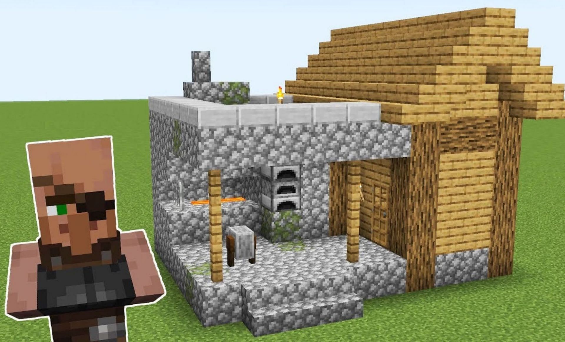 Minecraft, How To Build A Blacksmith's House