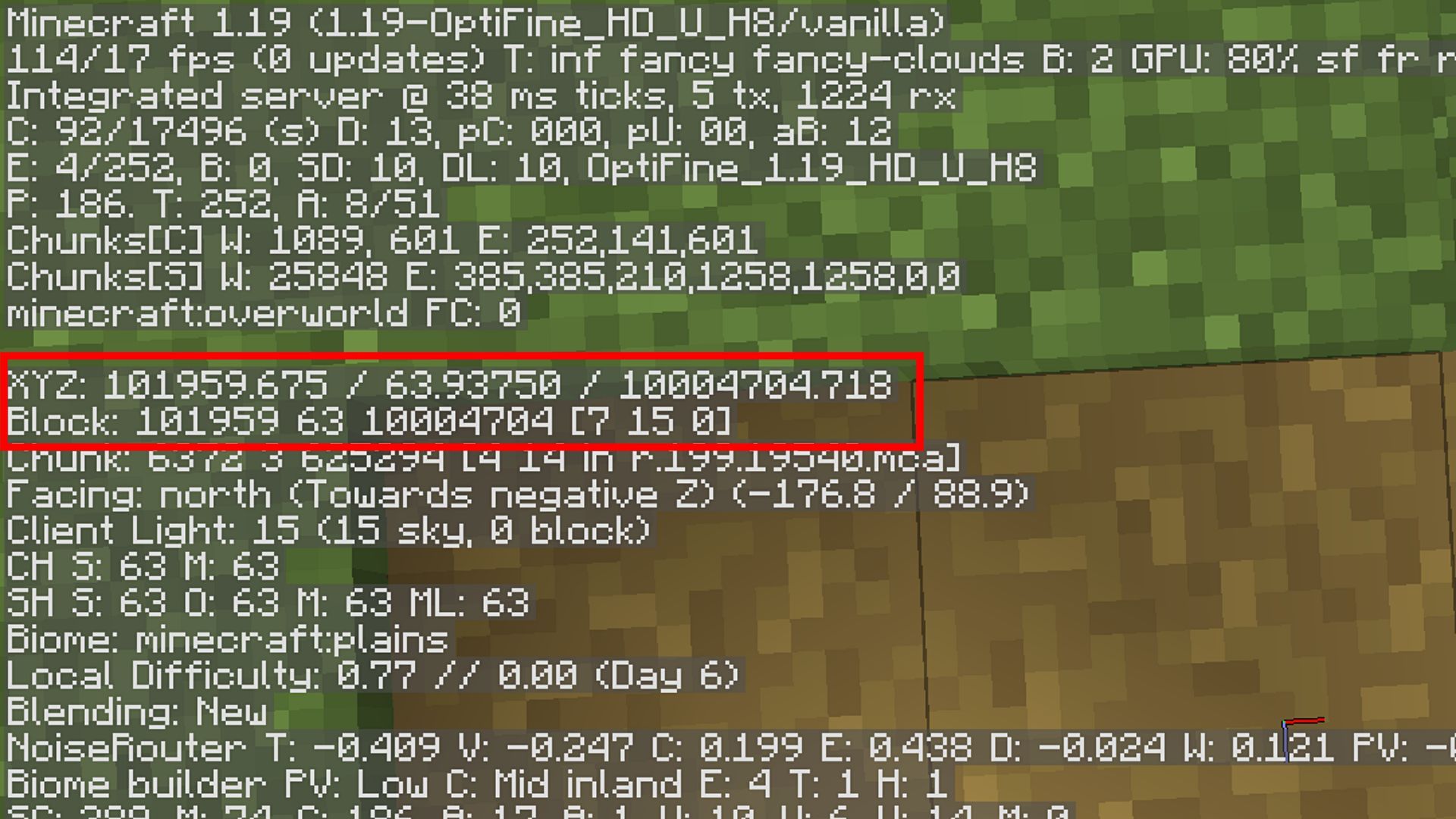 How to show your coordinates in Minecraft Java 1.19 update