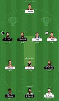 ENG vs IND Dream11 Fantasy Tip #1 - 3rd ODI.