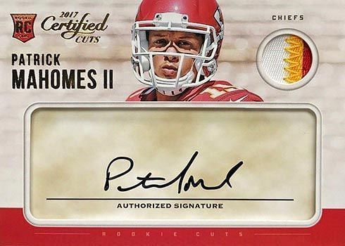 patrick mahomes jersey card