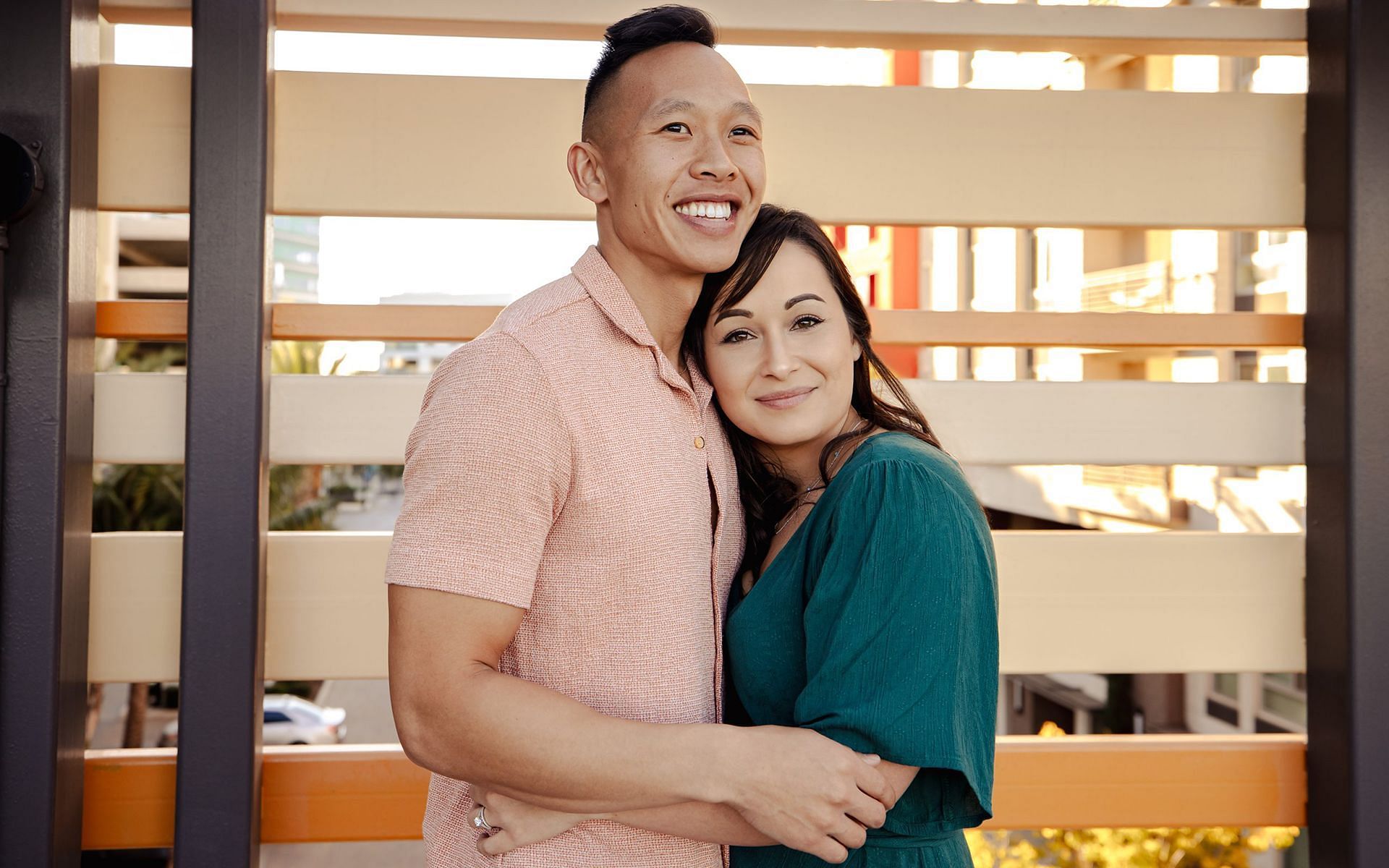 Married at First Sight couple Morgan and Binh (Image via Lifetime)