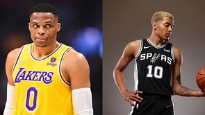 "Discount Kuzma", "Pls cook this mf Jeremy Sochan next season, who tf does he think he is?" - NBA fans send hilarious reactions to Jeremy Sochan taking a shot at Russell Westbrook
