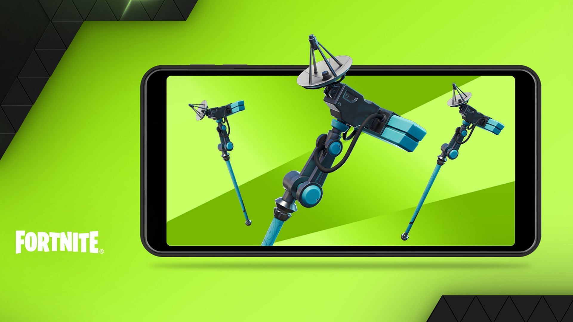 Dish-stroyer Pickaxe is available for free to Fortnite Battle Royale players (Image via Nvidia)