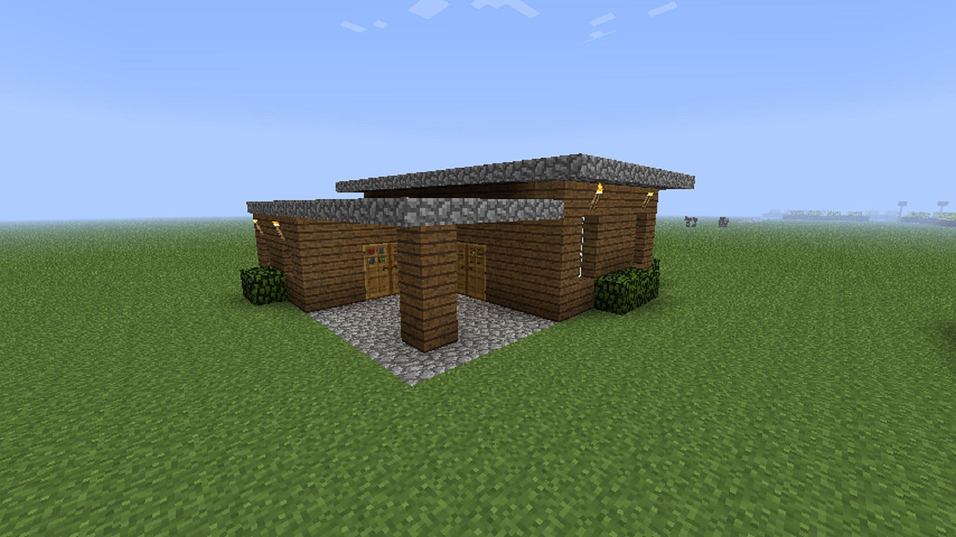 This house blends accessible materials and a sleek design (Image via ChaosGuardian/Minecraft Forum)