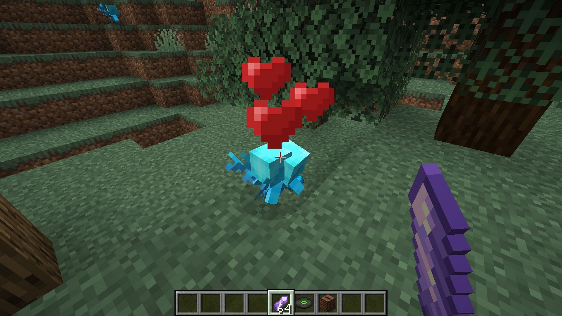 Heart particles will appear over them, and they will duplicate (Image via Minecraft 1.19)