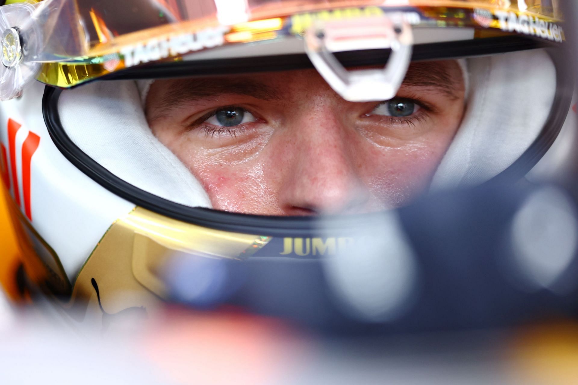 Max Verstappen during qualifying ahead of the F1 Grand Prix of Hungary at Hungaroring on July 30, 2022 in Budapest, Hungary. (Photo by Mark Thompson/Getty Images)