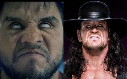 Henry Cejudo (left) and The Undertaker (right) [Images courtesy Cejudo's YouTube and @undertaker Twitter]