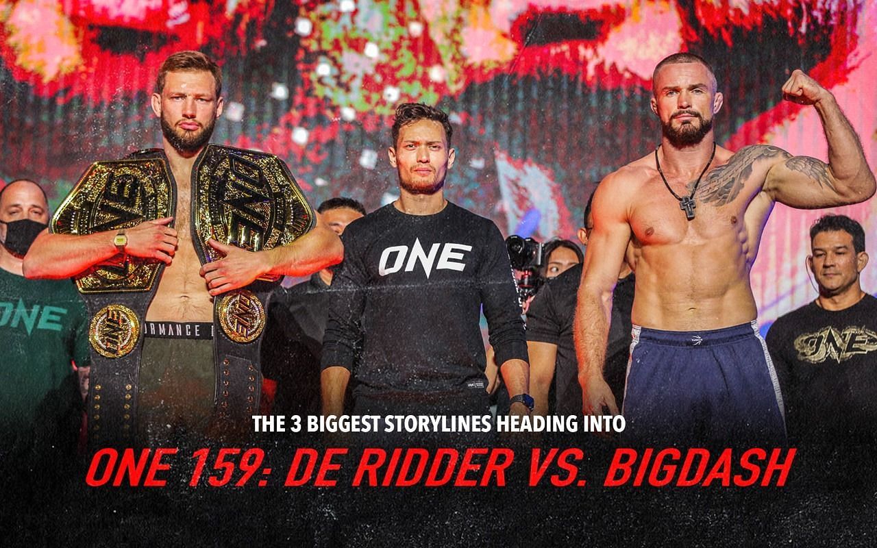 Reinier de Ridder (left) and Vitaly Bigdash (right). [Photo ONE Championship]