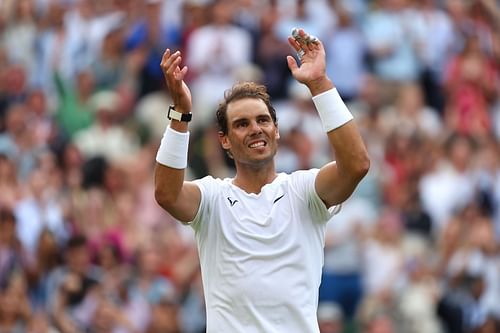 Rafael Nadal at the 2022 Wimbledon Championships.