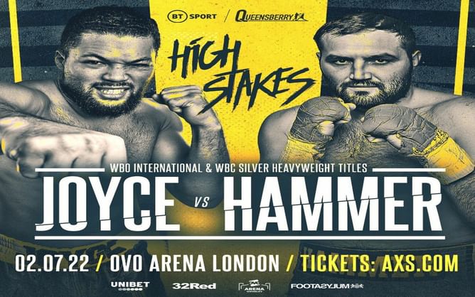 Joe Joyce vs. Christian Hammer time in 25 countries: USA, UK, India, Japan, Kenya and more