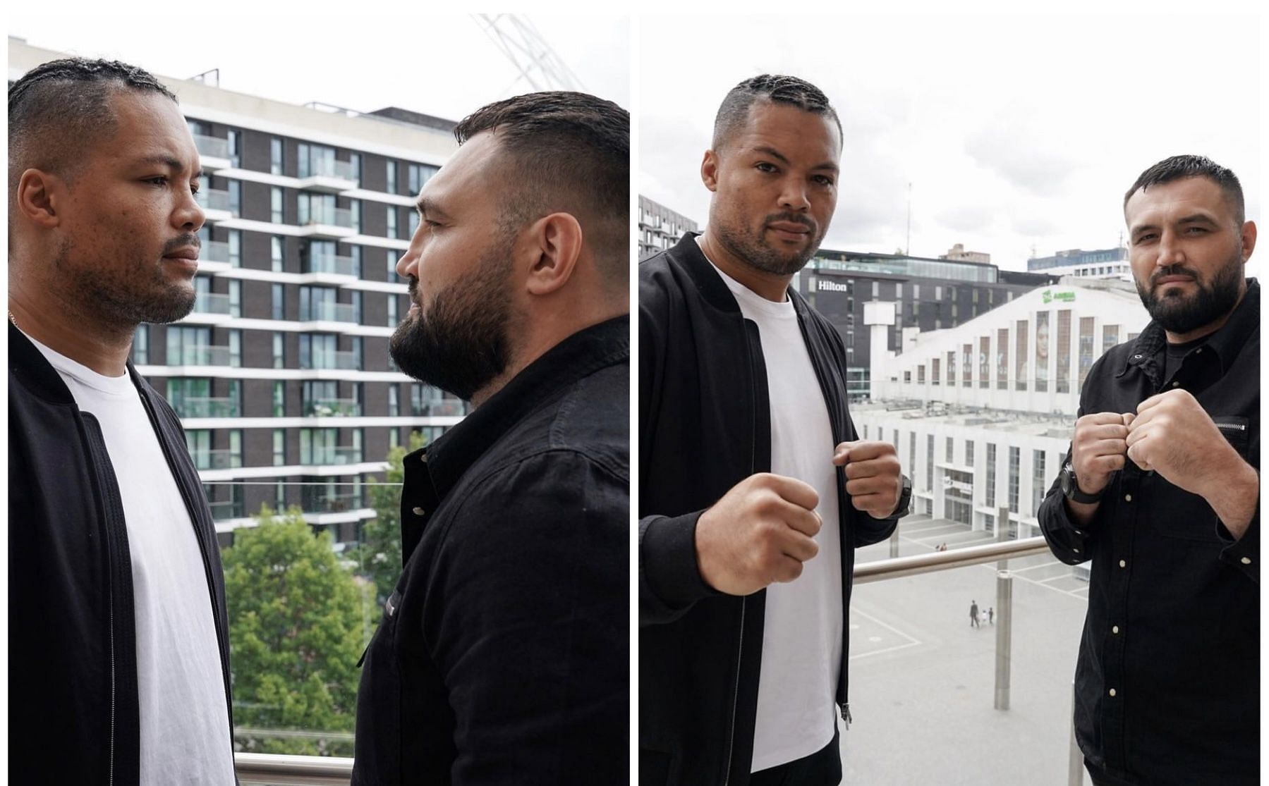 Joe Joyce (L), Christian Hammer (R) [Images via @frank_warren_official on Instagram]