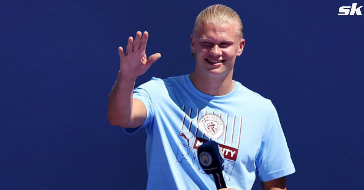 Erling Haaland unveiled as Manchester City&#039;s new signing