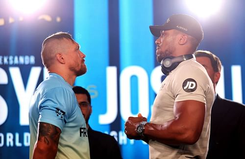 Oleksandr Usyk (left) v Anthony Joshua (right) 2 Press Conference 