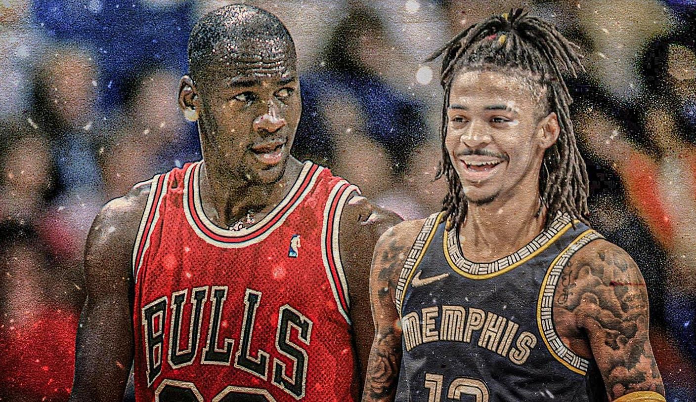A young Michael Jordan may even be more athletic and explosive than Ja Morant. [Photo: FOX Sports]