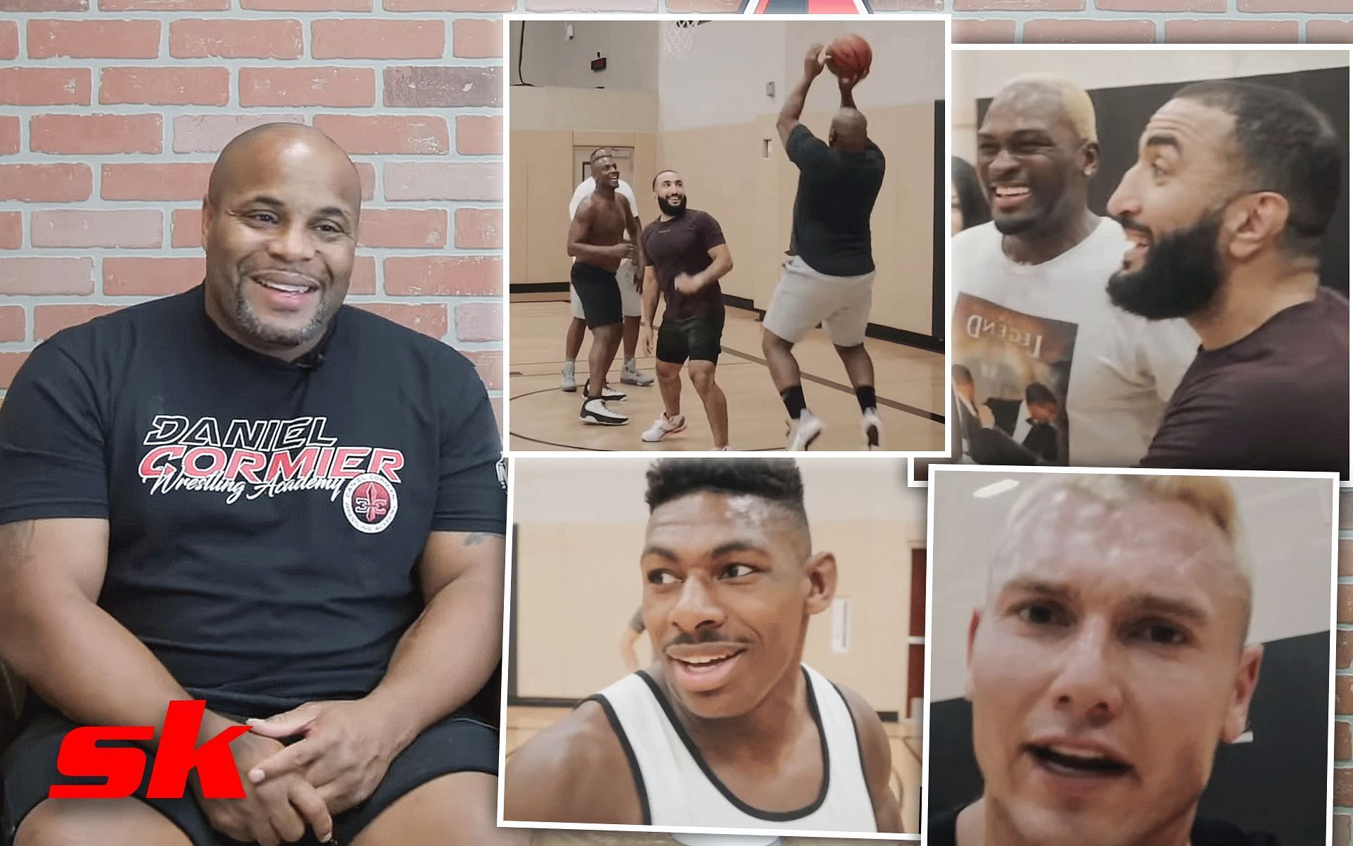 Daniel Cormier uploads a video of a basketball game with Belal Muhammad and more [Photo credit: Daniel Cormier on YouTube.com]