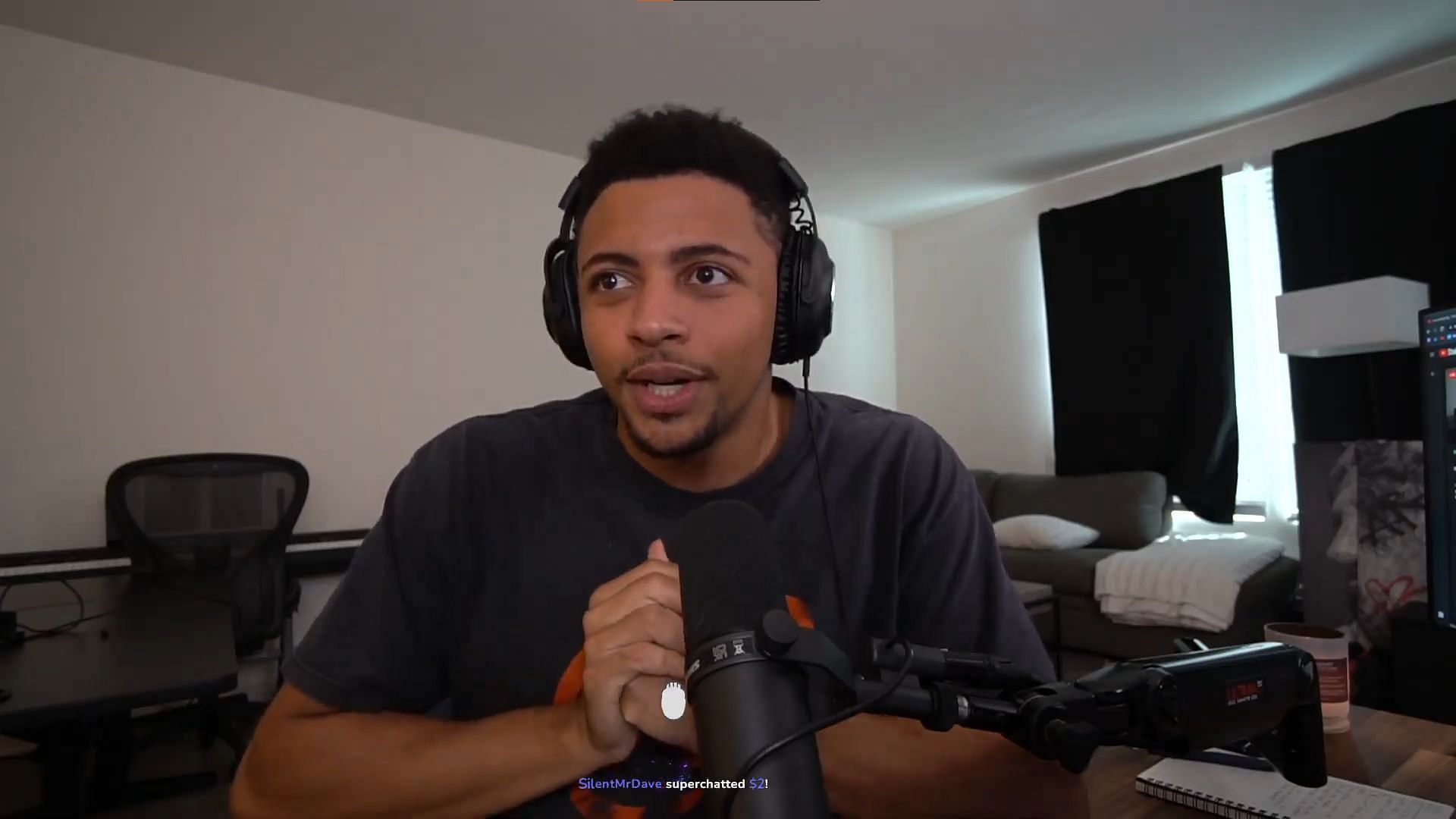 Screengrab from Myth&#039;s first YouTube stream (Image via Myth/YouTube)