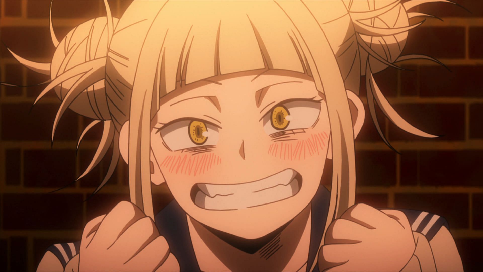 Toga shows her love via stab wounds and blood-sucking (Image via Kohei Horikoshi/Shueisha, Viz Media, My Hero Academia)