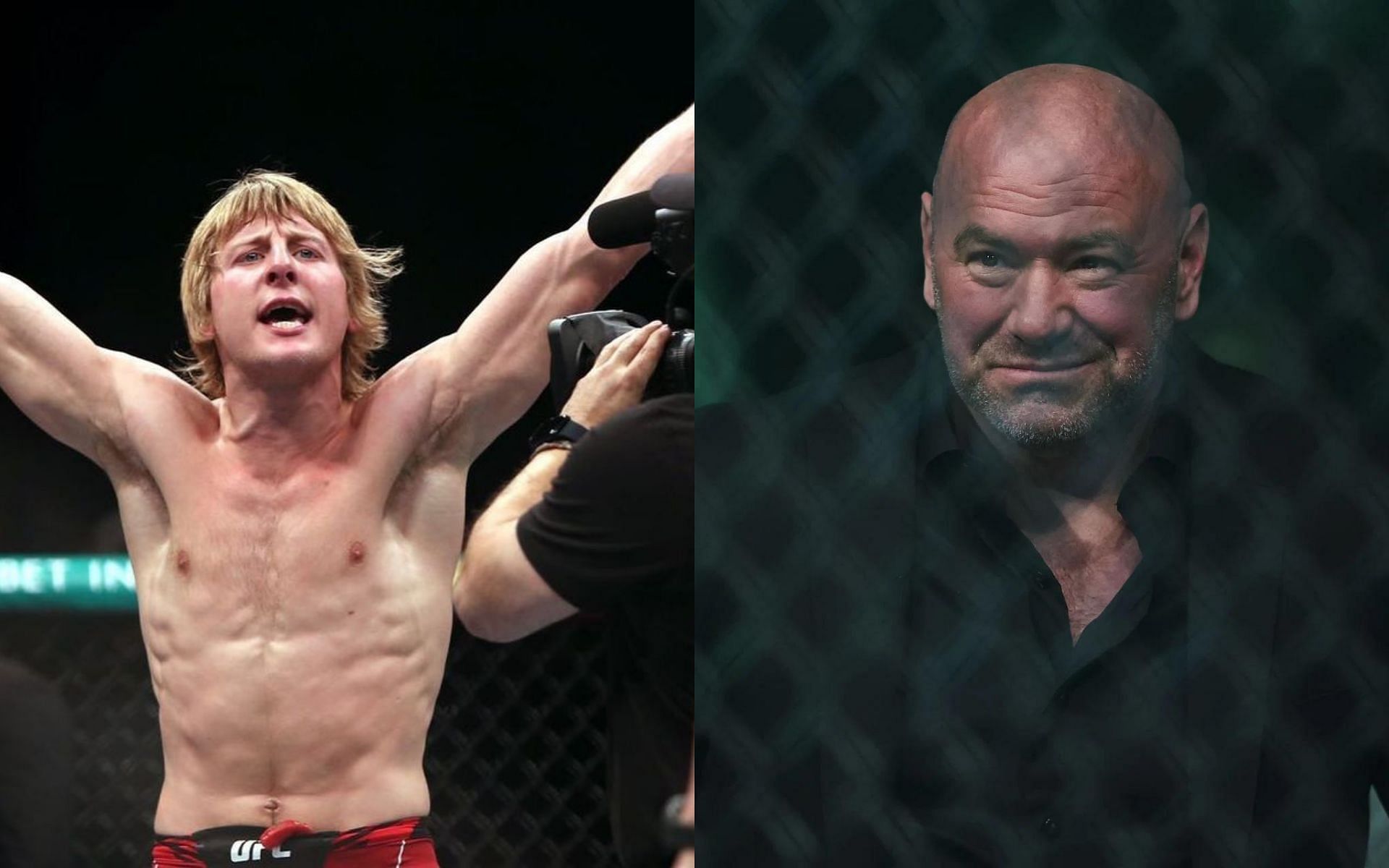 Paddy Pimblett (left) and Dana White (right) [Images courtesy of @theUFCbaddy and Getty]
