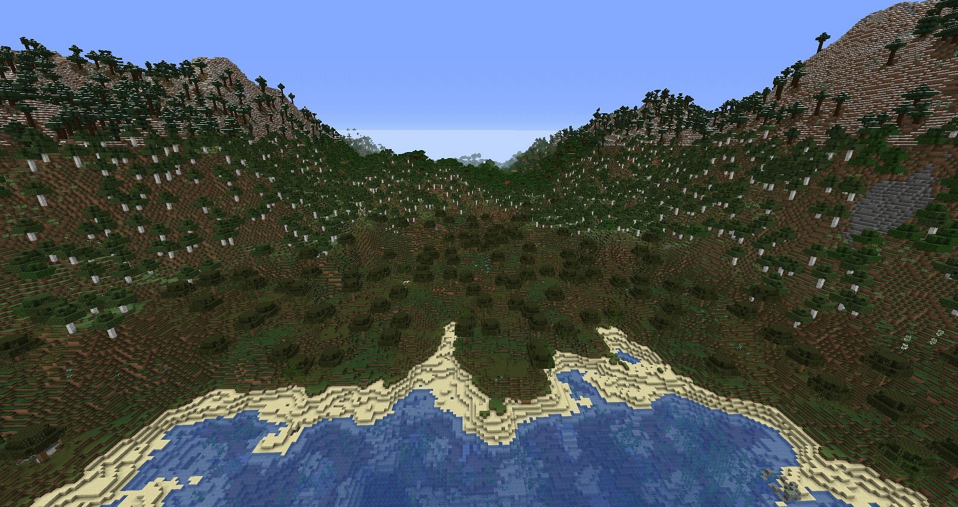 Minecraft&#039;s world generation is quite tricky to access (Image via Minecraft)