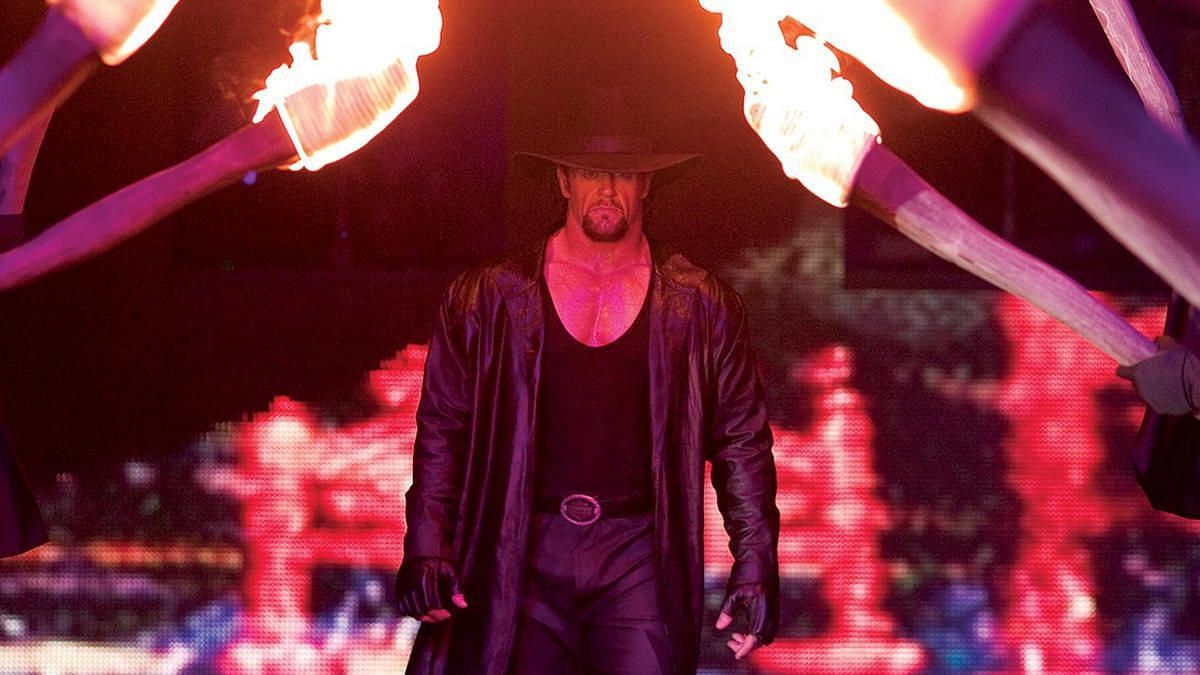 The Deadman during one of his grand entrances!