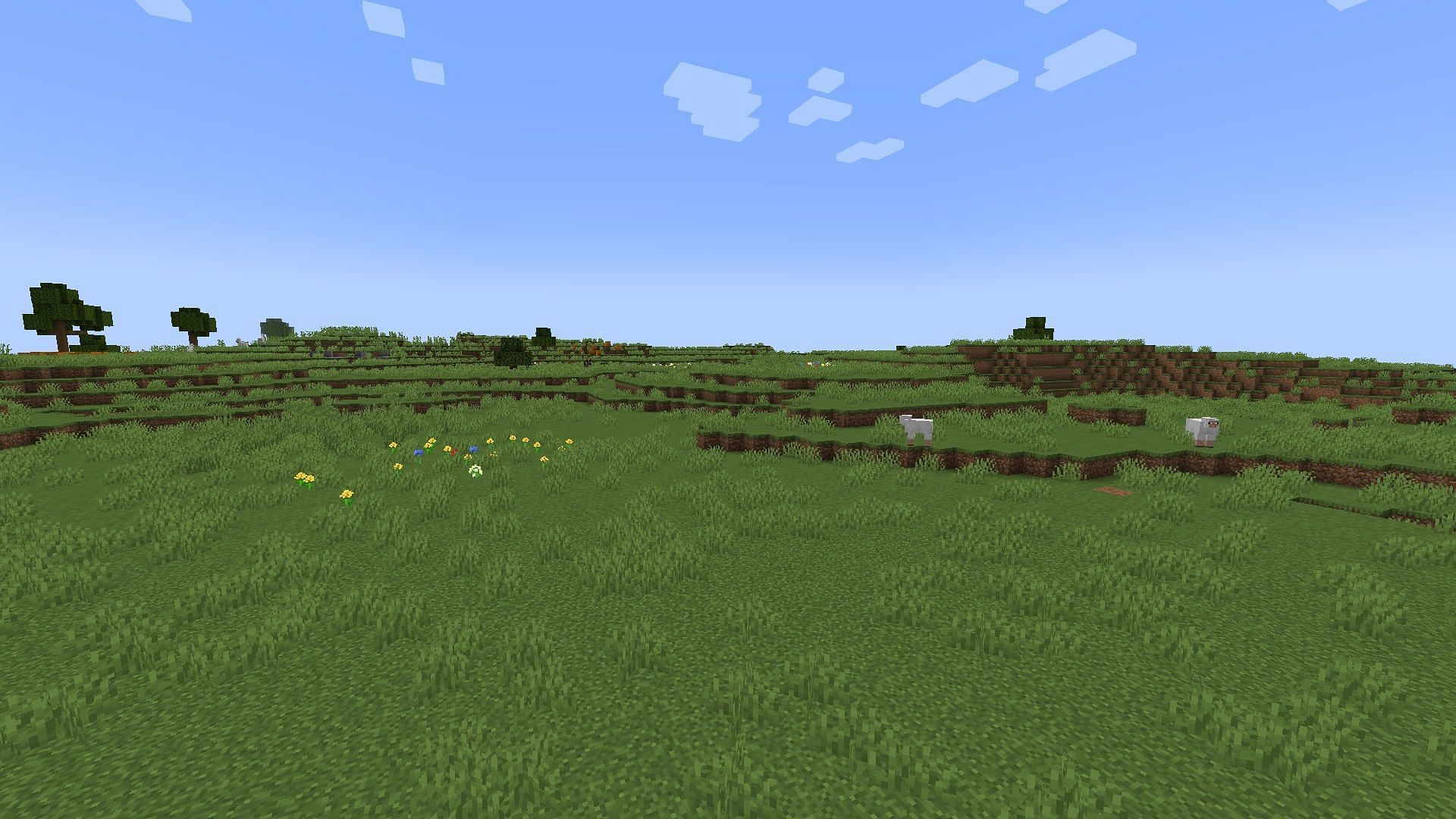 A wide open plains biome (Image via Mojang)