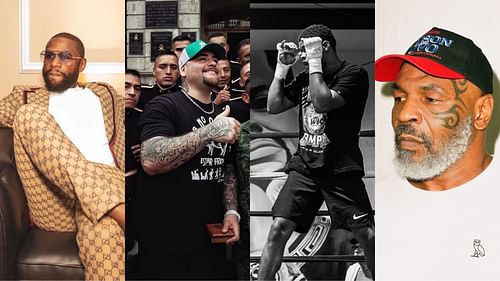 Floyd Mayweather (@floydmayweather), Andy Ruiz Jr. (@andy_destroyer13), Shakur Stevenson (@shakurstevenson), Mike Tyson (@miketyson) [images courtesy of Instagram]